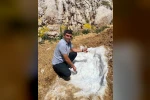 Elbistan’da yaz sıcağına karşı asırlık kar geleneği