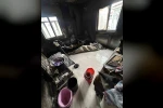 Elektrik konağından çıkan dairedeki yangın söndürüldü