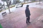 Elektrikli bisiklet sürücüsünü yola savuran kaza kamerada