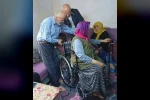 Emekli astsubaylardan tekerlekli sandalye desteği