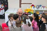 Emeksiz anaokulunda miniklerle buluştu