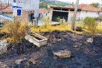 Emet’te mezarlıkta çıkan yangında 10 kabir zarar gördü