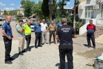 Emniyet personeline uygulamalı yangın eğitimi