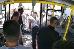Epilepsi nöbeti geçiren yolcuyu hastaneye yetiştiren belediye otobüsü şoförü taktir topladı