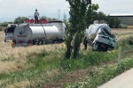 Ereğli’de tanker şarampole devrildi: 1 yaralı