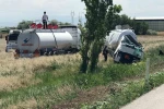 Ereğli’de tanker şarampole devrildi: 1 yaralı 