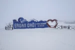 Ergan Dağı’nda kar rekoru: 2. etap teleski hattı kar altında
