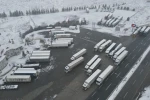 Erzincan’da kar yağışı ulaşımı aksattı