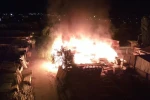 Erzincan’da Keresteciler Sitesinde yangın