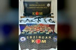 Erzincan’da silah operasyonu; 13 şüpheli yakalandı, 11 tabanca, 8 tüfek ele geçirildi