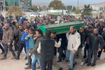 Erzincan’da silahla vurularak hayatını kaybeden baba ve oğul son yolculuklarına uğurlandı