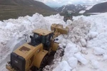 Erzurum’da Haziran ayında karla mücadele çalışması