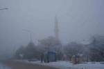 Erzurum’da sis ulaşımı aksattı