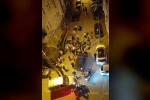 Eski sevgili evini bastı, binayı taşlayarak etrafa ateş etti; o anlar kamerada