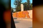 Eskişehir’de bir parkın duvarlarındaki haç figürlerine tepki