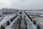 Eskişehir’in İnönü ilçesinde kışın ilk kar yağışı heyecanı