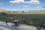 Eskişehir’in kırsal kesiminde tarım alanları dron ile ilaçlandı