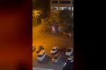 Etrafa aldırmadan büfenin camlarını alaşağı etti