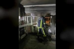 Ev yangınında bir kişi dumandan etkilendi 