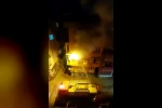 Evin balkonunda çıkan yangın paniğe neden oldu