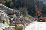 Faralya’da heyelan müdahalesi