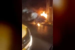 Fatih’te otomobili alevlere teslim oldu, araç sahibi "kundaklama" iddiasında bulundu