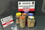 Fethiye’de 1195 gram uyuşturucu madde ele geçirildi