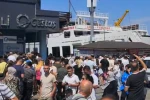 Fırtına gemi seferlerini iptal ettirdi: Tatilciler Erdek’te uzun kuyruklar oluşturdu