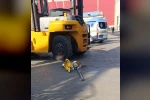 Forkliftin çarptığı adam hayatını kaybetti 