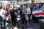 Freni boşalan minibüs dehşet saçtı: 7 yaralı