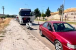Gaz yüklü tır otomobile çarptı: 1 yaralı