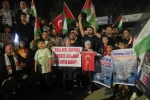 Gaziantepliler "Sumud Filosu"na destek için toplandı