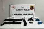 Gaziantep’te silah kaçakçılığı operasyonu: 28 adet tabanca ve tüfek ele geçirildi