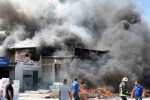 Gazipaşa’da inşaat malzemeleri deposunda yangın
