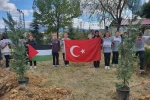 Gazze için barış bahçesi yaptılar