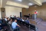 Gediz’de biçerdöver hizmetleri ve anız yangınlarına karşı bilgilendirme toplantısı