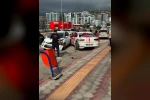 Gelin arabası otomobille çarpıştı: 1 yaralı