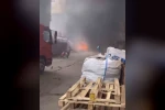 Geri dönüşüm deposunda korkutan yangın