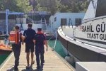 Gezi teknesinde rahatsızlanan vatandaşa tıbbi tahliye