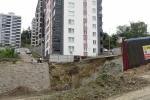 Giresun Belediyesi tarafından imara açılan yeşil alan site sakinlerini tehlikeye soktu