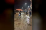 Giresun’da şiddetli yağışlar sonrası derelerin su seviyesi yükseldi 