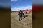 Gökçeada’da rahatsızlanan hasta helikopter ambulansla Çanakkale’ye sevk edildi