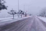 Gölbaşı ilçesinde yoğun kar yağışı