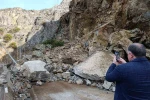 Gümüşhane-Giresun karayolu heyelan nedeniyle ulaşıma kapandı