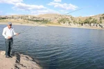 Güzelyurt Göleti’nde vatandaşların balık tutma keyfi