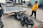 Hafif ticari araç ile çarpışan motosikletin sürücüsü yaralandı