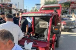 Hafif ticari araç ile elektrikli motosiklet çarpıştı: 1 yaralı