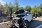 Hafif ticari araçla otomobil çarpıştı: 5'i ağır, 6 yaralı