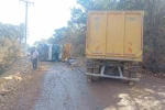 Hafriyat kamyonları çarpıştı; 2 yaralı