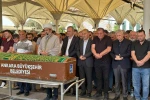 Hafriyat kamyonu kazasında vefat eden işçi son yolculuğuna uğurlandı